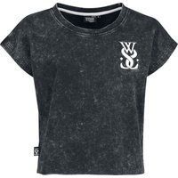 While She Sleeps T-Shirt - EMP Signature Collection - XS bis 3XL - für Damen - Größe S - grau  - EMP exklusives Merchandise! von While She Sleeps
