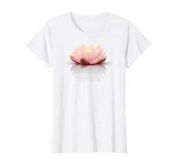 Damen Lotus Weiß Yoga T-Shirt von White Yoga Shirts For Women