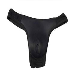 Whlucky Herren Gaff Panty verstecken Kamelzehe Briefs Formen Transvestit Transgender Crossdresser Unterwäsche,Black,s von Whlucky