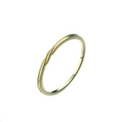 Whoiy Gold Ring Frauen 750 Ohne Stein Empfindlich Verlobungsringe Echt 18K Gelbgold Ehering für Damen Gr. 63 (20.1) von Whoiy