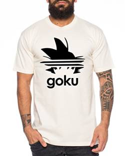 Adi Goku Herren T-Shirt Dragon Master Son Ball Vegeta Turtle Roshi Db, Farbe:Natur;Größe:XXL von WhyKiki
