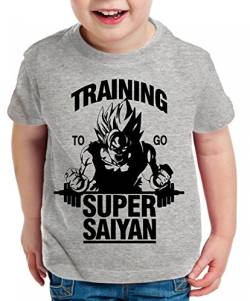 Goku Super Saiyan Son Kinder T-Shirt Goku Dragon Master Ball Vegeta Turtle Roshi Db, Farbe:Dunkelgrau Meliert;Kinder T-Shirt Größe:110/116 von WhyKiki