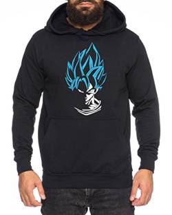 Super Son Goku Herren Hoodie One Dragon Master Ball Vegeta Turtle Roshi Piece Golds Db, Farbe:Schwarz/Blau;Größe:3XL von WhyKiki