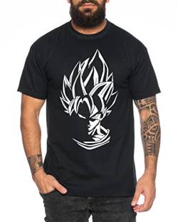 WhyKiki Super Son Goku Herren T-Shirt Goku Dragon Master Son Ball Vegeta Turtle RoshDb, M, Schwarz von WhyKiki