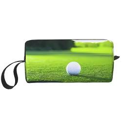 Golfplatz-Make-up-Tasche, tragbare Kosmetiktasche, Reißverschluss, kleine Tasche, Handtasche, Reise-Kulturbeutel, Organizer, Aufbewahrungstasche für Frauen, weiß, Einheitsgröße von WiNwon