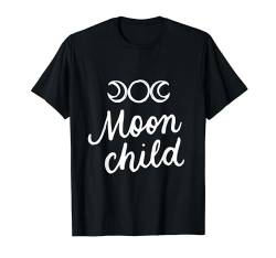 Mond Kind Heidnische Hexe Wicca Wicca Gothic Boho Hippie T-Shirt von Wicca Hexen Halloween Geschenkeladen