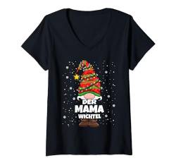 Mama Wichtel Weihnachten Wichtel Mama Damen T-Shirt mit V-Ausschnitt von Wichtel Weihnachten im Gnom Outfit für Familie