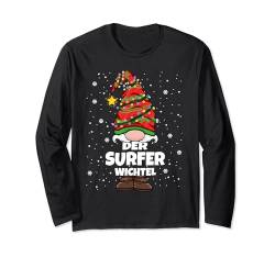 Surfer Wichtel Weihnachten Wichtel Surfen Langarmshirt von Wichtel Weihnachten im Gnom Outfit für Familie