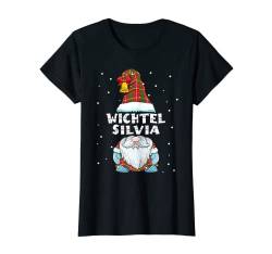 Damen Wichtel Silvia Partnerlook Vornamen Weihnachtsoutfit T-Shirt von Wichtelkostüm Partnerlook Weihnachten Geschenke