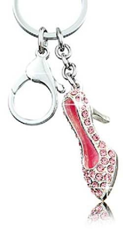 Widdop Schlüsselanhänger High Heel Strass Pink von Widdop