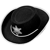 Widmann S.r.l. Cowboy-Kostüm Cowboyhut schwarz, für Kinder Fasching Karneval Mottoparty von Widmann S.r.l.
