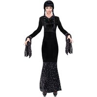 Widmann S.r.l. Hexen-Kostüm Dark Girl Wednesday Glamour Damen Abendkleid - Sch von Widmann S.r.l.