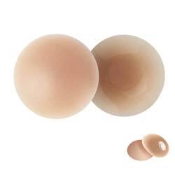 Wieysdoo 2 Paar Nippelpads Nippelabdeckung Nipple cover Brustwarzenabdeckungen Silikon Selbstklebende Pasties Unsichtbares Wiederverwendbare Brustpasten Nippel Blütenblatt Für Frauen 8cm von Wieysdoo