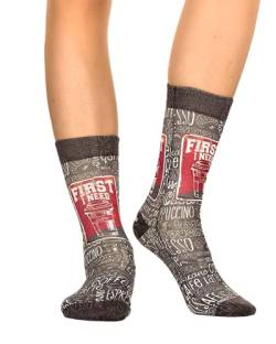 Wigglesteps Damen Socken COFFEE MADNESS-W, one Size (36-41) von Wigglesteps