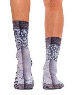 Wigglesteps Herren Socken RELAX AND LISTEN , one Size (41-46) von Wigglesteps