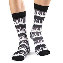 Wigglesteps Herrensocken Socken IVORIES, Design 1311, Black, 43-46 von Wigglesteps