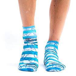 Wigglesteps | Men's Sneaker Socks | Blue Marine Collection | EU 41-46 (Light Blue) von Wigglesteps