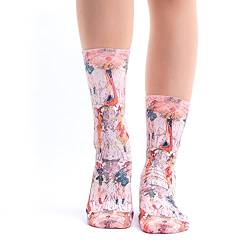 Wigglesteps | Women's Calf Length Socks | Fashion Figures Collection | EU 36-40 (Rose) von Wigglesteps