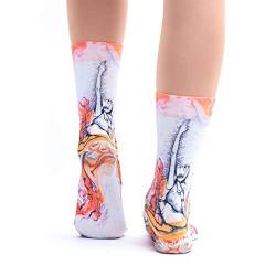 Wigglesteps | Women's Calf Length Socks | Pranayama Collection | EU 36-40 (Rose) von Wigglesteps