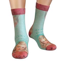 Wigglesteps | Women's Calf Length Socks | Starry Eyed Collection | EU 36-40 (Pink) von Wigglesteps