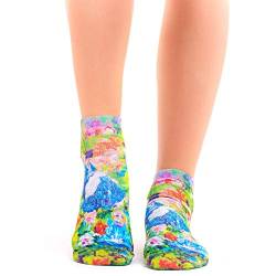 Wigglesteps | Women's Sneaker Socks | Claude Monet Madame Collection | EU 36-40 (Light Blue) von Wigglesteps