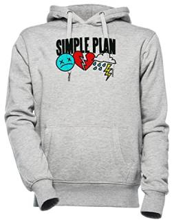 Best Simple Plan Band LogoGenre Rock Favorite Unisex Herren Damen Kapuzenpullover Grau Unisex Men's Women's Hoodie von Wigoro