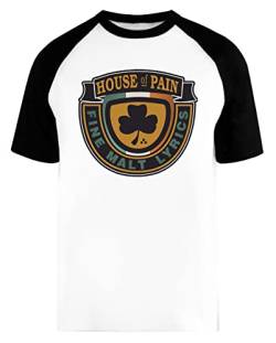 House of Pain Unisex Herren Frau Baseball T-Shirt Weiß Unisex Baseball T-Shirt von Wigoro