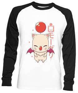 Moogle Kupo! Unisex Herren Frau Baseball T-Shirt Weiß Unisex Baseball T-Shirt von Wigoro