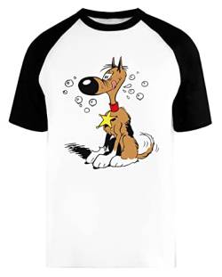 Rataplan Polizei Hund Unisex Herren Frau Baseball T-Shirt Weiß Kurze Ärmel Unisex Baseball T-Shirt von Wigoro