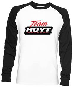 Team Hoyt Archery Logo Unisex Herren Frau Baseball T-Shirt Weiß Unisex Baseball T-Shirt von Wigoro