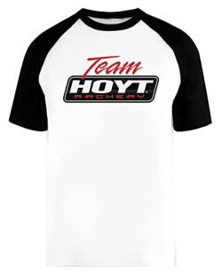 Team Hoyt Archery Logo Unisex Herren Frau Baseball T-Shirt Weiß Unisex Baseball T-Shirt von Wigoro