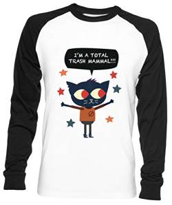 Trash Mammal - Night in The Woods - Trash Mammal Unisex Herren Frau Baseball T-Shirt Weiß Unisex Baseball T-Shirt von Wigoro