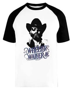 Wheeler Walker Jr Unisex Herren Frau Baseball T-Shirt Weiß Unisex Baseball T-Shirt von Wigoro