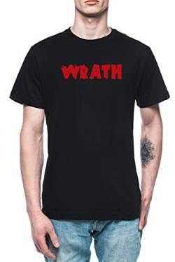Wrath Zh Herren T-Shirt Tee Schwarz Men's Black T-Shirt von Wigoro