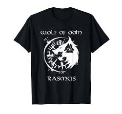 Wolf Of Odin Rasmus T-Shirt von Wikinger Geschenkidee mit personalisiertem Namen