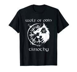 Wolf Of Odin Timothy - Personalisiert T-Shirt von Wikinger Geschenkidee mit personalisiertem Namen