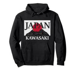 Japan Kawasaki Fuji san Flagge Pullover Hoodie von Wikstroem
