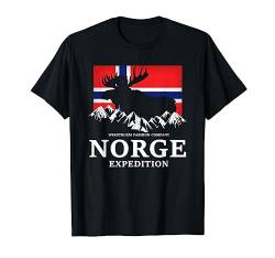 Norwegen Elch Fjord Norwegenurlaub Skandinavien Oslo Bergen T-Shirt von Wikstroem