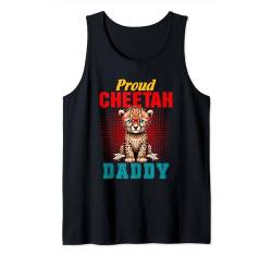 Proud Cheetah Costume Daddy Father's Day Zoo Animal Lover Tank Top von Wild Animal Father's Day Costume