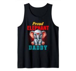 Proud Elephant Costume Daddy Father's Day Zoo Animal Lover Tank Top von Wild Animal Father's Day Costume