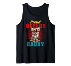 Proud Ocelot Costume Daddy Father's Day Zoo Animal Lover Tank Top von Wild Animal Father's Day Costume