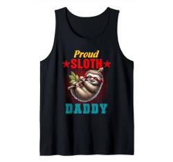 Proud Sloth Costume Daddy Father's Day Zoo Animal Lover Tank Top von Wild Animal Father's Day Costume
