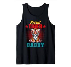 Proud Tiger Costume Daddy Father's Day Zoo Animal Lover Tank Top von Wild Animal Father's Day Costume