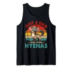 Vintage Retro A Dad Loves Hyenas Funny Father's Day Tank Top von Wild Animal Father's Day Costume