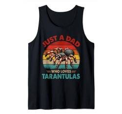 Vintage Retro A Dad Loves Tarantulas Funny Father's Day Tank Top von Wild Animal Father's Day Costume
