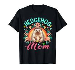 Igel-Mama-Kostüm, Tierliebhaber, Blumen, bunt, Regenbogen T-Shirt von Wild Animal Mother's Day Costume