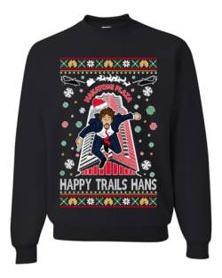 Wild Bobby Nakatomi Plaza Christmas Party 1988 Classic McClane Die Hard Ugly Christmas Sweater Unisex Crewneck Sweatshirt, Schwarz Hans, Large von Wild Bobby