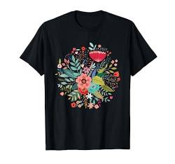 Aesthetic Retro Boho Wildflower Inspirational Floral Graphic T-Shirt von Wild Flower Wildflowers Botanical Gifts For Her