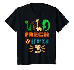 Kinder Wild Frech Und Endlich 3 Jahre Geburtstagsshirt Geburtstag T-Shirt von Wild Frech Und Endlich Geburtstag Motiv Shop