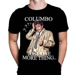 Columbo Herren T-Shirt TV-Serie Print, Schwarzes Baumwoll-T-Shirt, Movie Poster Tee von Wild Star Hearts